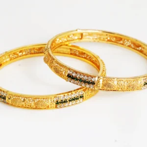 Aamis Elegant Gold Plated ADstone Bangles BgS0045J