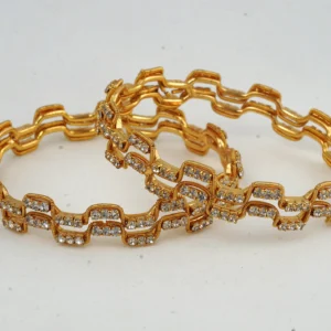 Amis adorn gold plated ADstone Bangles BgS0047J